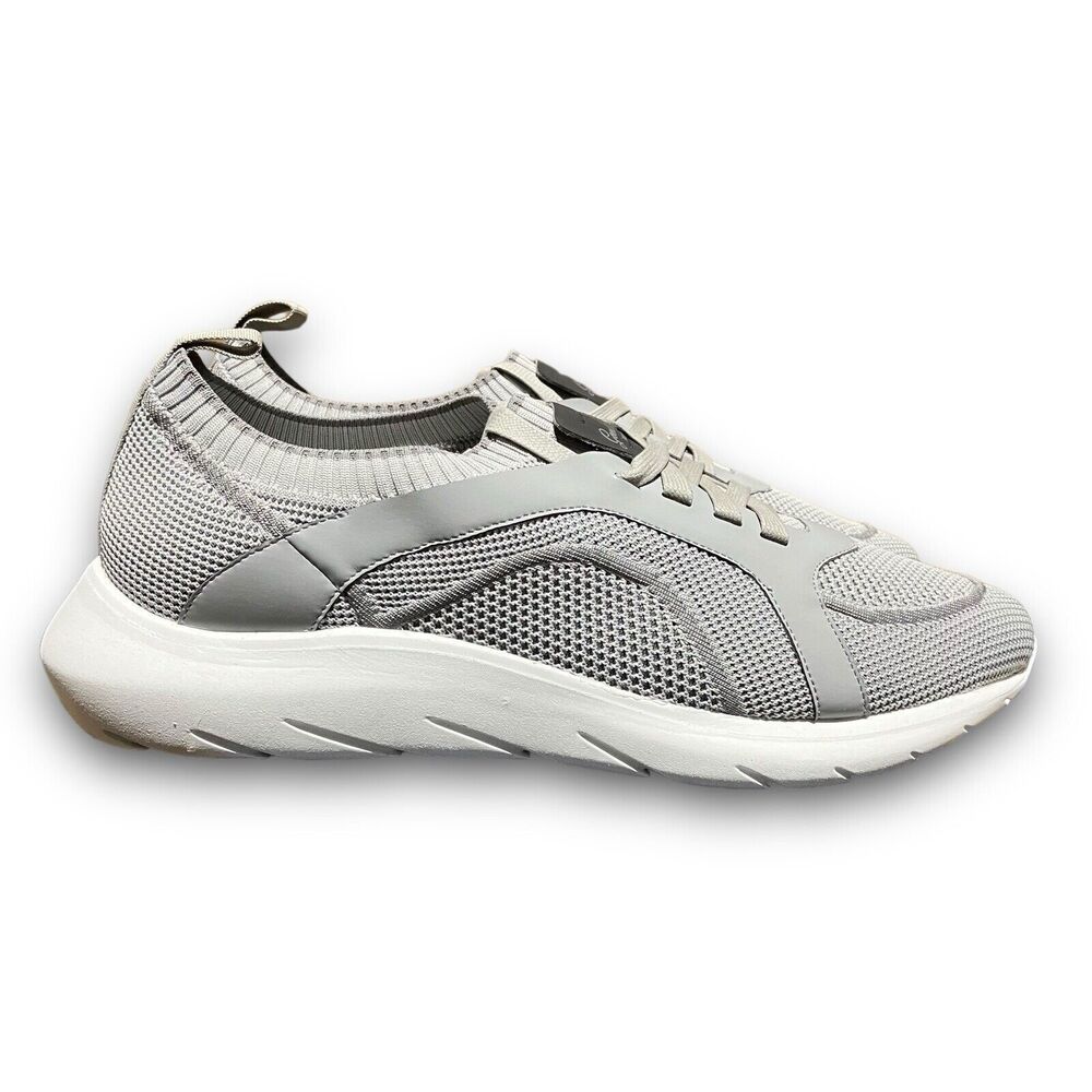 Good Man Brand Sneakers Mens 14 Grey GMB Knit Trainer MSRP $228 Russell Wilson